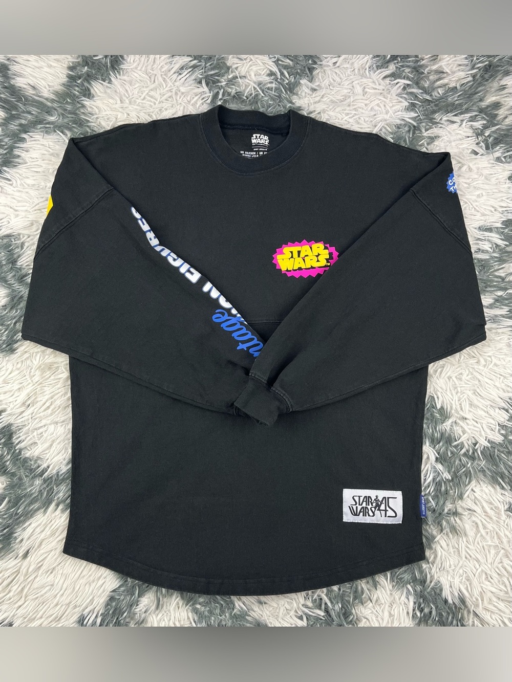 Disney Parks Star Wars Vintage Action Figures Spirit Jersey Adult XS Shirt